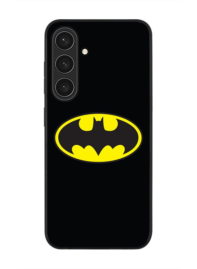 Stylizedd Rugged Black edge case for Samsung Galaxy S24 Plus, Slim fit Soft Case Flexible Rubber Edges Anti Drop TPU Gel Thin Cover- The Bat - Image 1