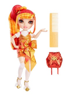 RAINBOW HIGH Junior High Special Edition Laurel De’Vious - 9" Red And Orange Posable Fashion Doll With Accessories And Open/Close Soft Backpack. Great Toy Gift For Kids Ages 4-12  - Image 2