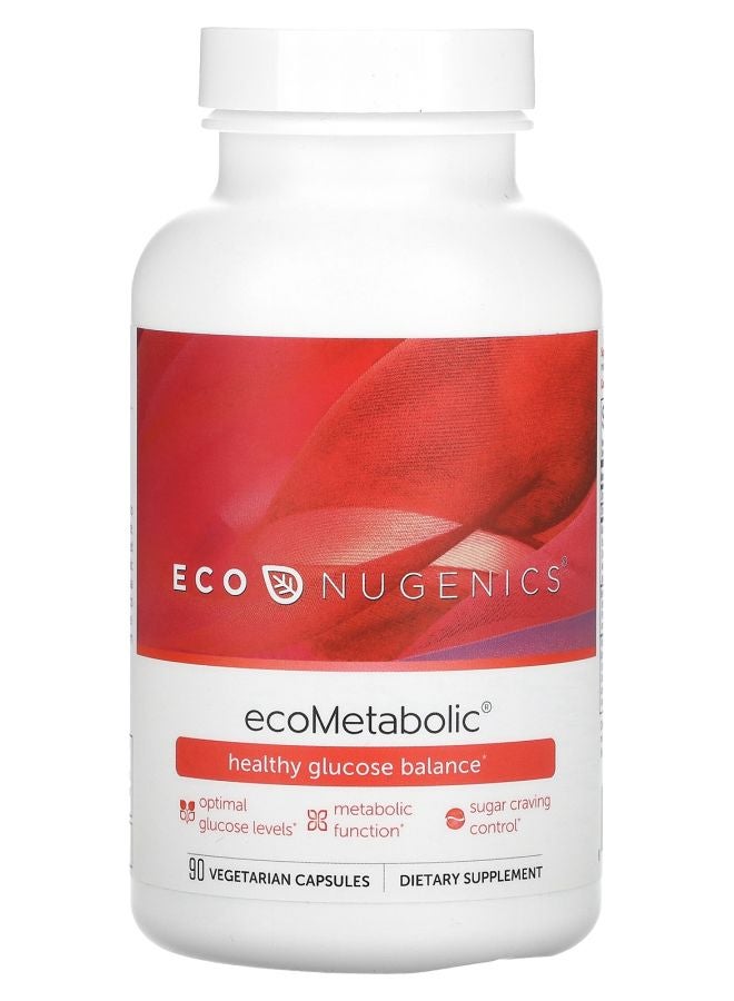 ecoMetabolic Healthy Glucose Balance 90 Vegetarian Capsules