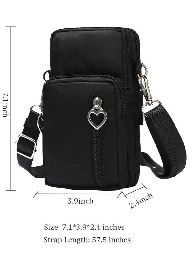 Cotton Woven Crossbody Phone Pouch for iPhone 11 Pro Max and Samsung Galaxy S10 Plus - Image 4