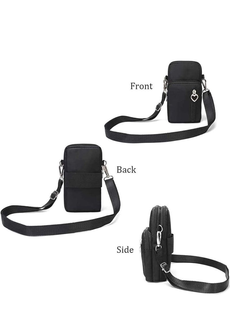 Cotton Woven Crossbody Phone Pouch for iPhone 11 Pro Max and Samsung Galaxy S10 Plus - Image 3