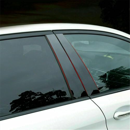 RONTCOS 6pcs Gloss Black Pillar Post Door Window Trim Cover for Toyota Camry 2012 2013 2014 2015 2016 2017 - Image 4