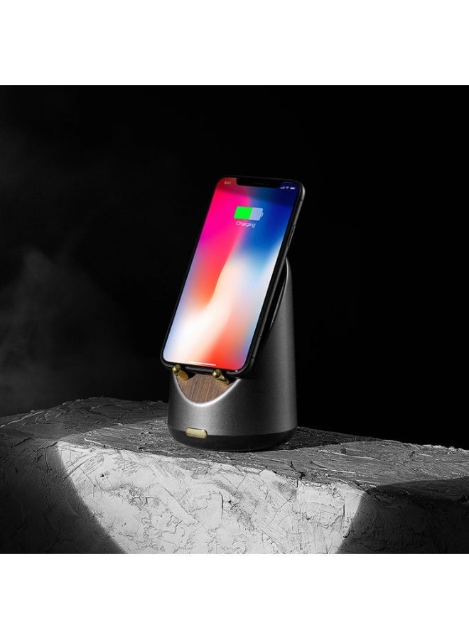 Induction Speaker with Wireless Charging & Clock – Near‑Field Audio, Place Phone and Play Instantly, Phone Stand Bluetooth Speaker - Image 2