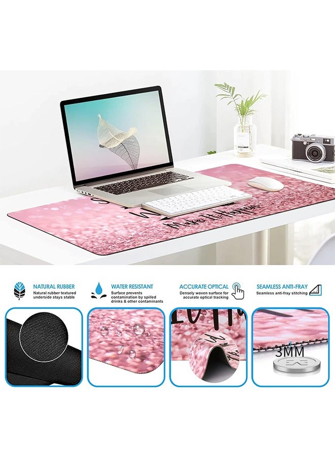 Arabest Mouse pad, Gaming Mouse Pad Wrist Support Set,4in1 Desk Mat+ Keyboard Wrist Rest+Mouse Wrist Rest+Coaster Set with Ergonomic Design for Home Office Table Computer  - Image 4