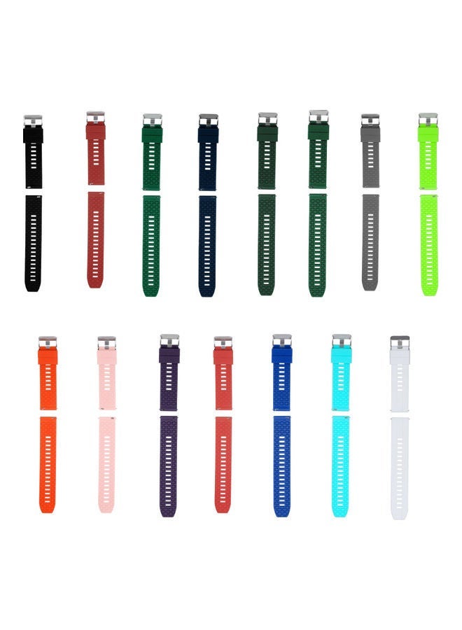 NIBEMINENT Pack Of 15 Replacement Strap For Smart Watch 20mm Multicolour - Image 1