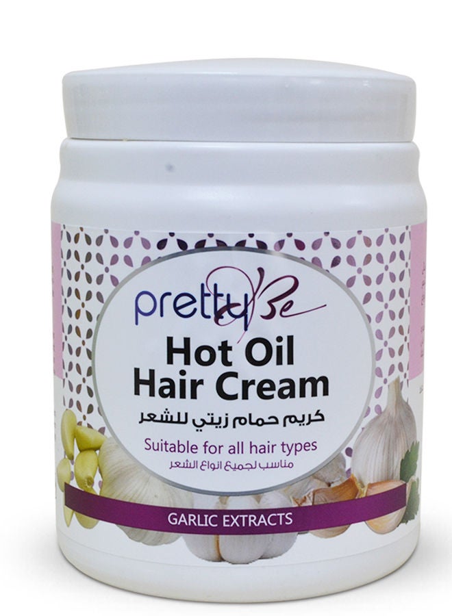 pretty Be Hot Oil Hair Cream With Garlic Extracts, Suitable For All Hair Types - 1000ml - Image 1