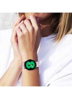 Y&D No Gap Band Compatible for Samsung Galaxy Watch 5/4 40mm 44mm, 5 Pro 45mm Band/Watch 4 Classic 42mm 46mm, 20mm Transparent Replacement Silicone Wrist Strap  - Image 4