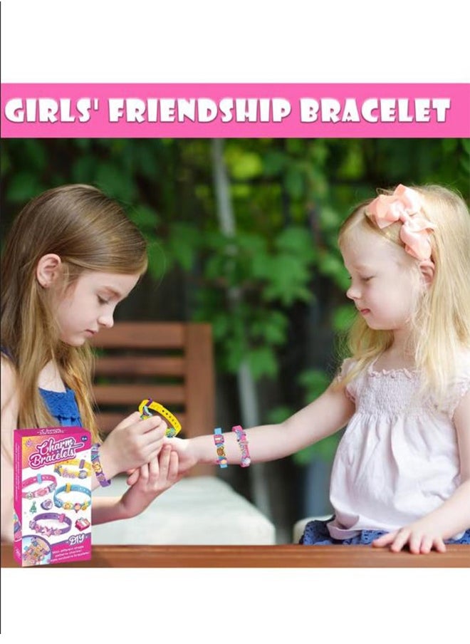 DIY Bracelet Making Kit for Girls, Arts and Crafts for Kids Ages 3 4 5 6 7, Friendship Bracelet Making Kit with Colour Bracelet/Stickers, Girls Birthday Presents for 3 4 5 6 7 Year Old  - Image 5