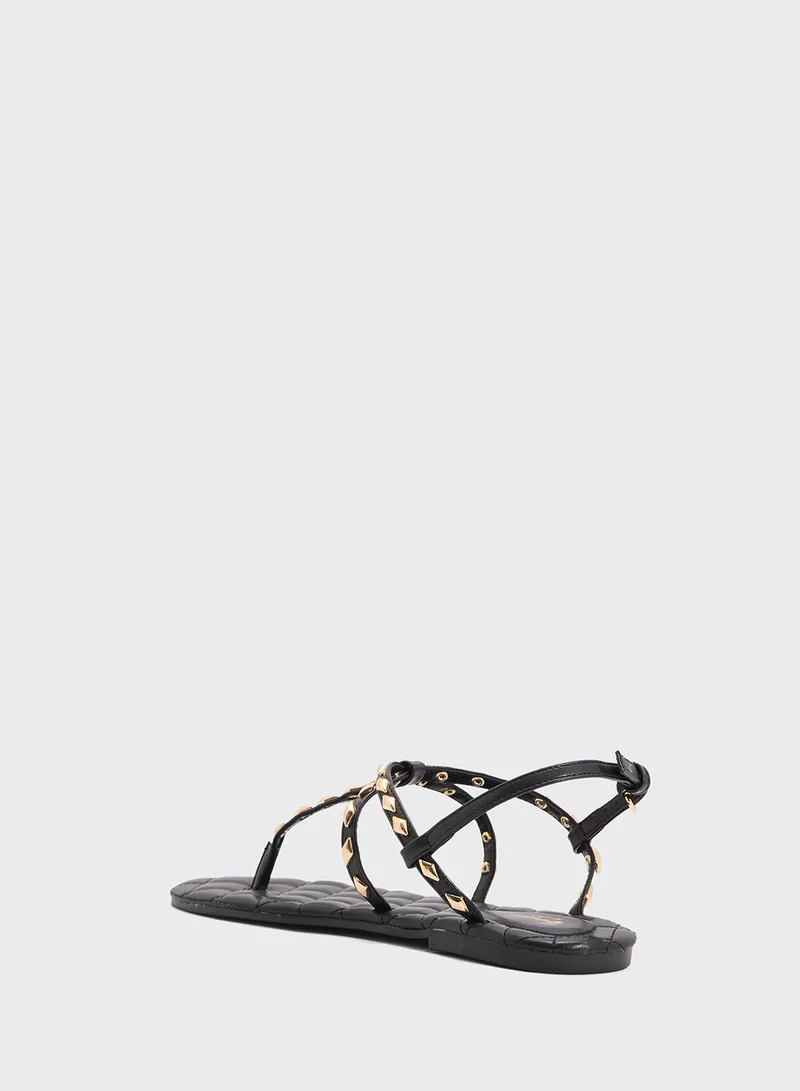 Ginger Studded Thong Sandal