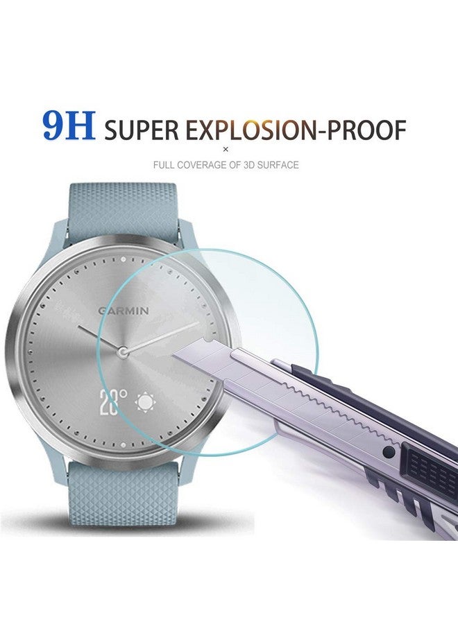 Diruite 3-Pack for Garmin Vivomove HR Screen Protector Tempered Glass for Vivomove HR [2.5D 9H Hardness] [Anti-Scratch] [No-Bubble] - Image 5