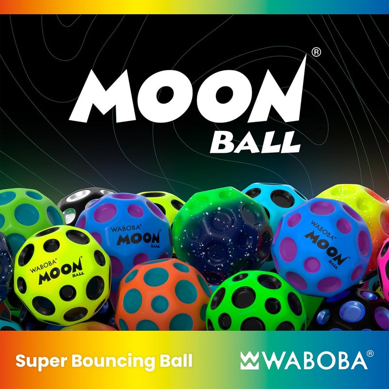Waboba Moon Ball Gradient Hyper Bouncy Ball - All Ages Extreme Bounce and Fun - Super High Bouncing Ball Perfect for Active Play and Outdoor Games - Undersea - Image 2