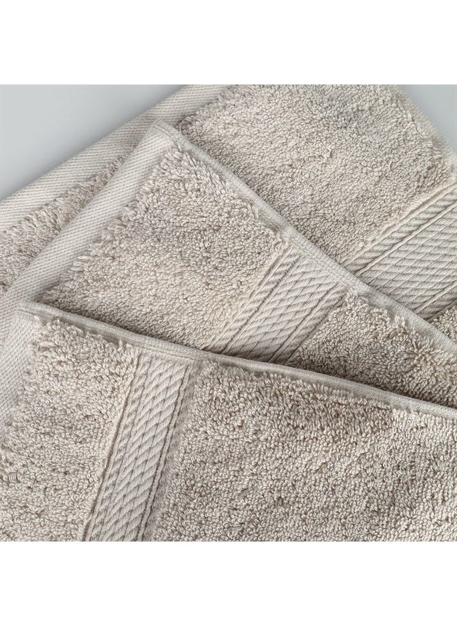 Superior Madison TS Set, Bath Towel 2-Pack, Stone, 2 Count  - Image 5