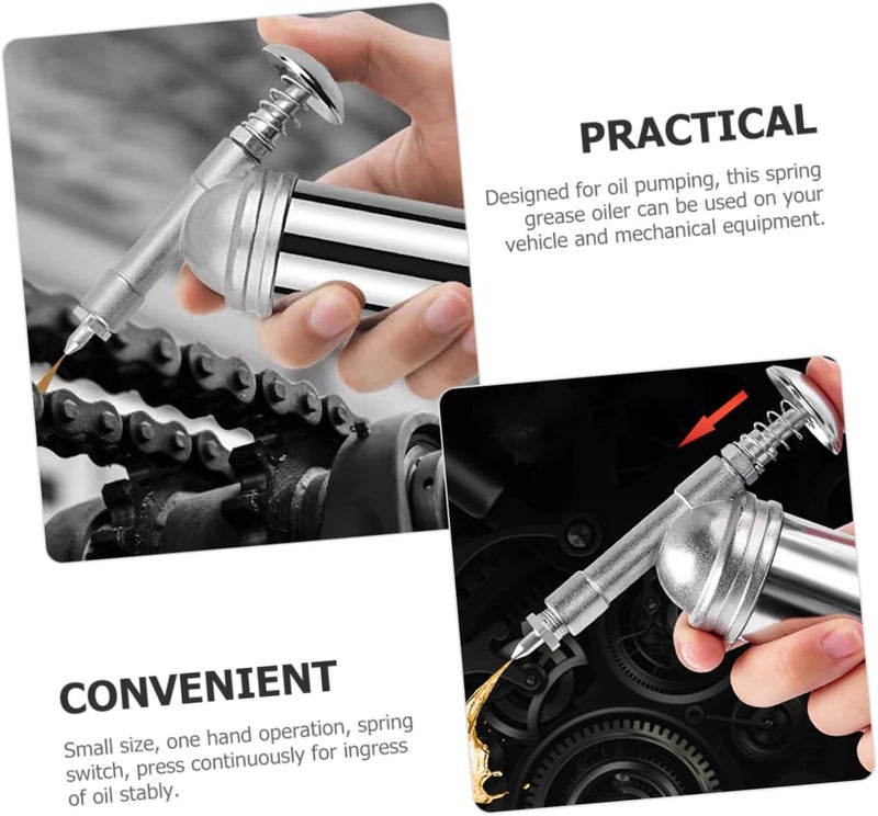 Alipis 80cc Action Grease Oiler Heavy Duty Manual Grease Nozzle for Vehicles Machinery and Equipment Maintenance Construction for Lubrication - Image 2