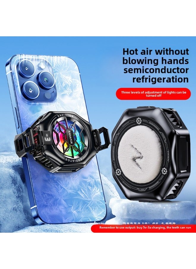 Generic - 2025 TL05 Mobile Phone Radiator Icing Magnetic Suction Back Clip 2 In 1 Semiconductor Refrigeration 3 Digital Display-Color:Tl05-a Standard Icing Model - Image 1