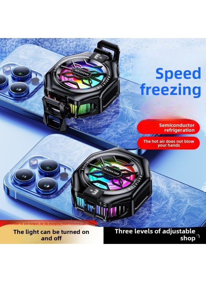 Generic - 2025 TL05 Mobile Phone Radiator Icing Magnetic Suction Back Clip 2 In 1 Semiconductor Refrigeration 3 Digital Display-Color:Tl05-a Standard Icing Model - Image 1