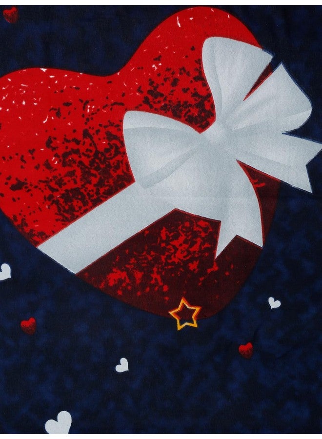 Fashion String شيت سرير مفرد من ميكروفايبر داكن أزرق 144 TC مع غطاء وسادة واحد - Image 4