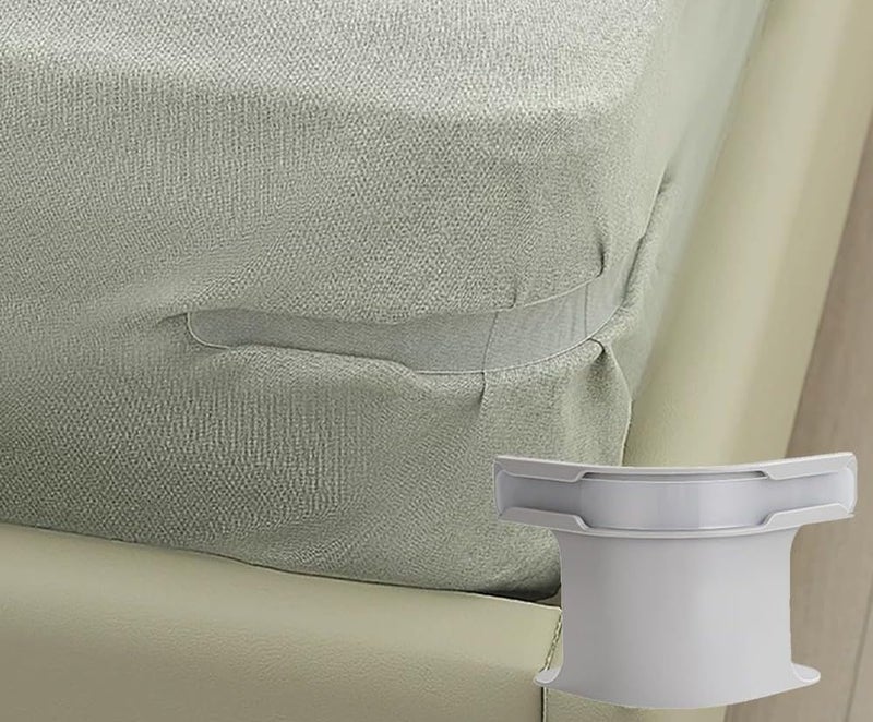 Bed Sheet Fastener 4 Piece Multi Color Practical to Fix Sheets and Prevent Moving While Sleeping Suitable for All Sizes of Beds and Mattresses - Image 1