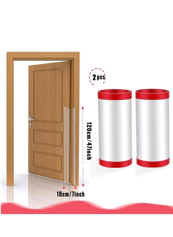 OMEVE Finger Pinch Door Guard Plastic Door Protector, 2 Pack Door Cover Door Jam Shield Door Hinge Cover for Kids Baby Proofing Child Safety 90 and 180 Degree Door Frames Gates - Image 2