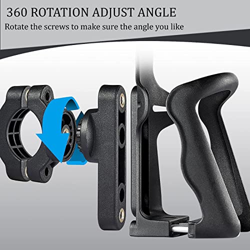 Yellowfin Bike Cup Holder, Motorcycle Water Bottle Holder 360° Rotation Adjust Bicycle Handlebar Water Bottle Cages, Expandable Design Drink Holder for Bicycle, Motorcycle, ATV, Stroller & Wheelchair - Image 3