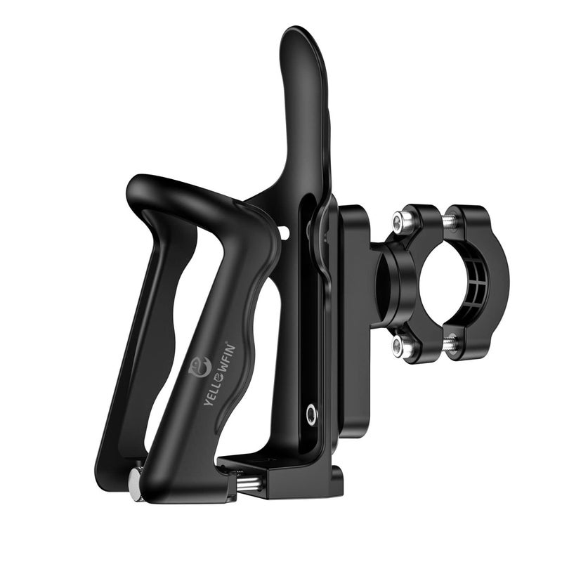 Yellowfin Bike Cup Holder, Motorcycle Water Bottle Holder 360° Rotation Adjust Bicycle Handlebar Water Bottle Cages, Expandable Design Drink Holder for Bicycle, Motorcycle, ATV, Stroller & Wheelchair - Image 2