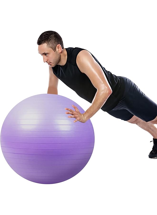 Beauenty 75 Centimetre Premium Yoga Ball for Safe and Effective Workouts - Anti-Slip, High Load-Bearing, and Versatile Exercise Equipment - Image 1