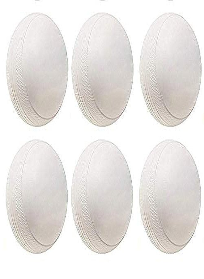 UP15 Heavy Plastic Cricket Training Balls 60g for Indoor & Outdoor Practice | Durable High Bounce Cricket Drill Balls for Training & Coaching (White, Pack of 6) - Image 1