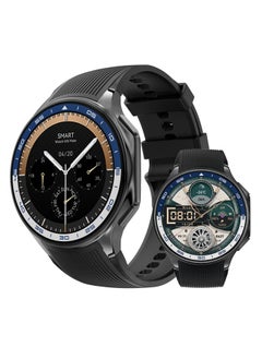 RollsTimi  Men's Smartwatch 1.43 AMOLED HD Screen Bluetooth Calling Activity Tracker Heart Rate Monitor IP68 Waterproof Compatible Android and iOS, Sports and Fitness Watch,Black Silicone  - Image 1
