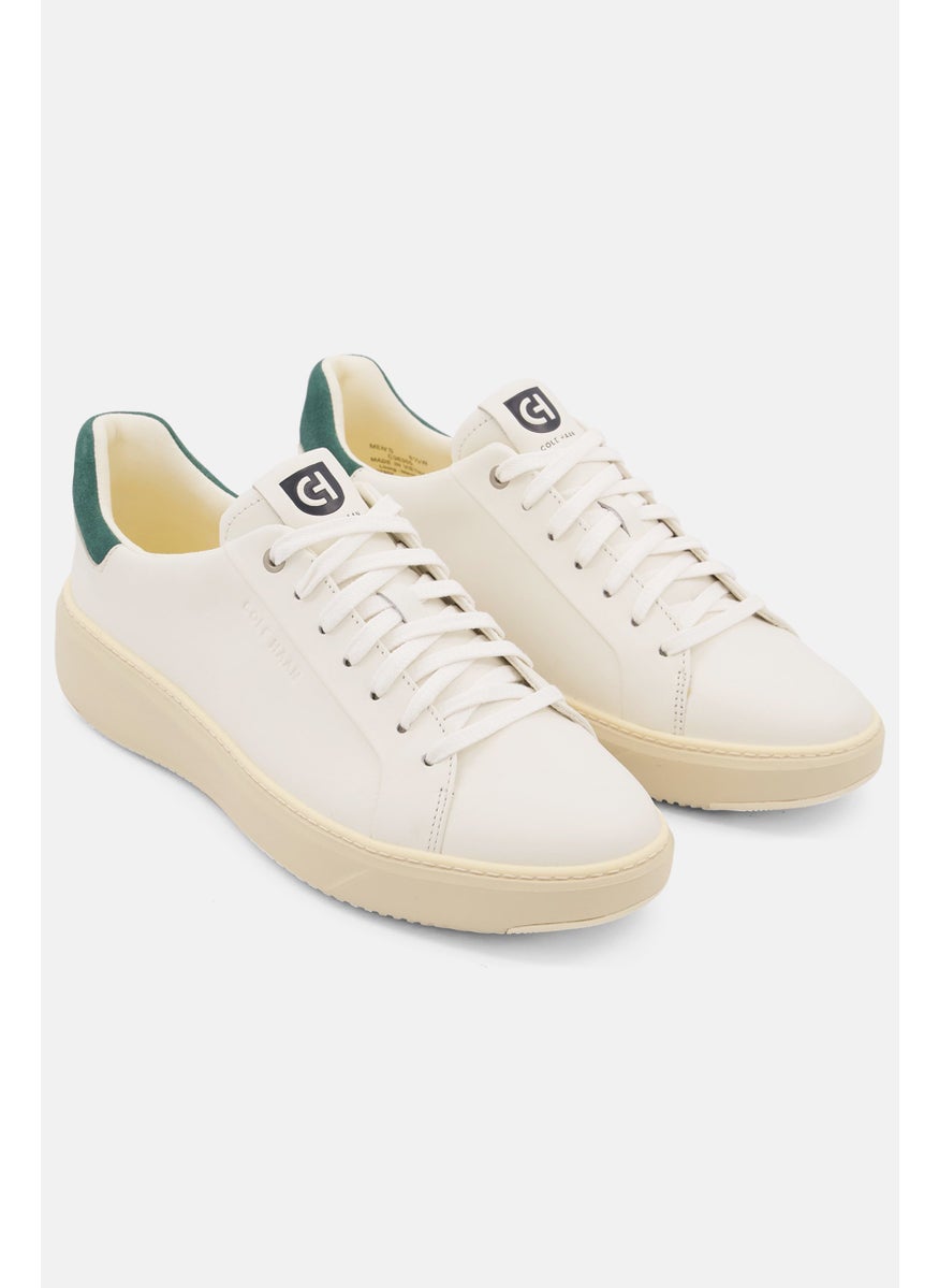 COLE HAAN - Men Medium Grand Pro Topskin Sneaker Lace Up Casual Shoes, White - Image 1