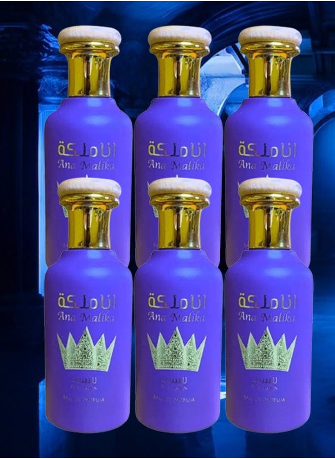Wadi Al Khaleej 6 Pieces Ana Malika Perfume EDP 100ML  - Image 1