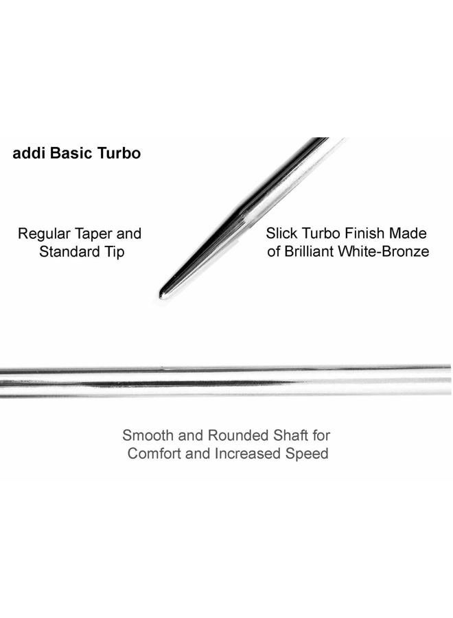 addi Knitting Needle FlexiFlips Double Pointed White-Bronze Skacel Exclusive Blue Cord 8 inch (20cm) (Set of 3) Bundle with 10 Artsiga Crafts Stitch Markers Size-US-01-(2.5mm) AD-AB-160-8-01 - Image 5