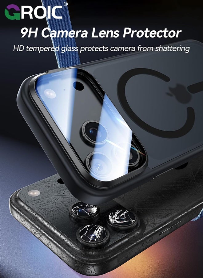 GROIC iPhone 17 Pro 6.3inch Case with Camera Cover Stand,Translucent Magnetic iPhone 17 Pro Phone Cover,Drop Protection  iPhone 17 Pro Phone Shell, iPhone 17 Pro Phone Case 6.3 Inch - Image 2