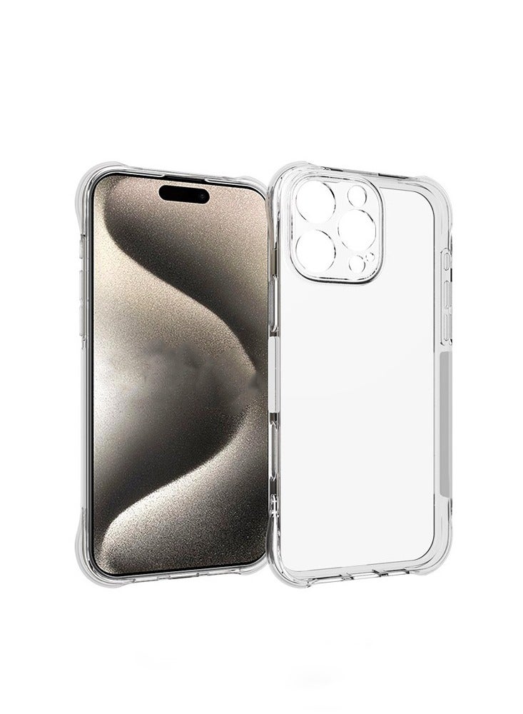 يوارب كينج جراب خلفي شفاف ناعم مرن TPU مضاد للصدمات لهاتف ايفون 16 برو ماكس - Image 1