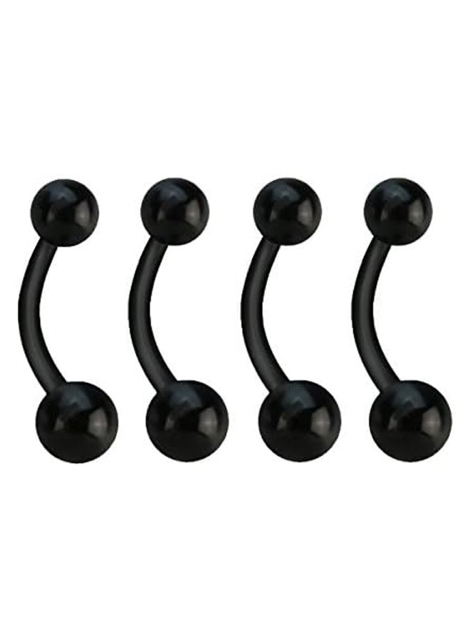 Set of Four Bioflex 14GA Flexible Belly Button Retainer Rings - Image 2