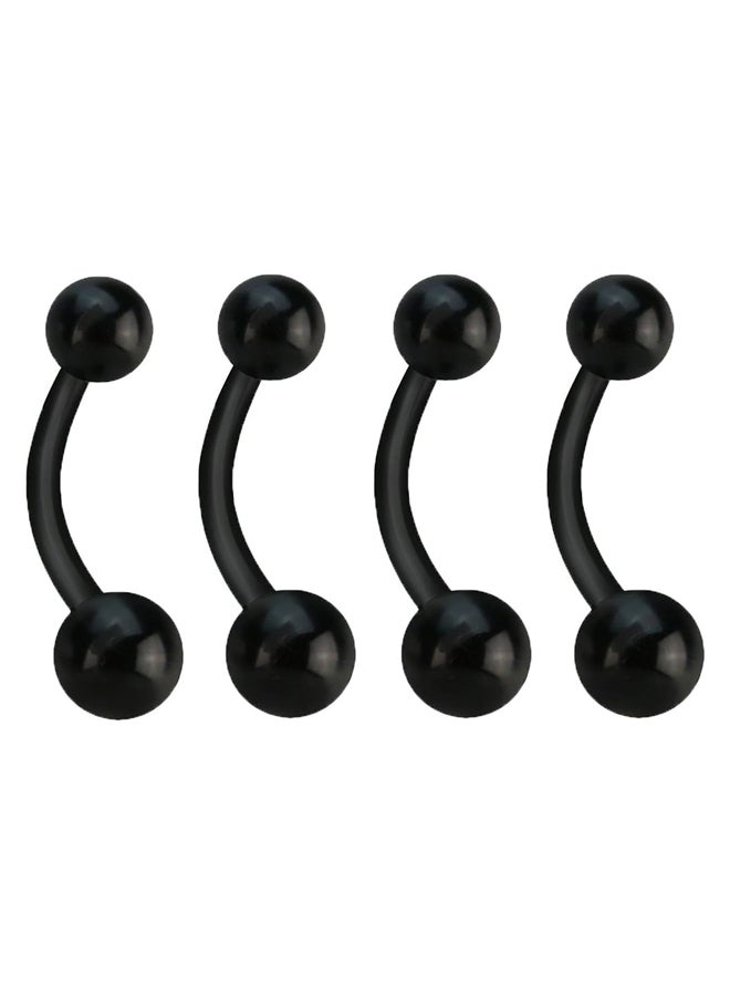 Set of Four Bioflex 14GA Flexible Belly Button Retainer Rings - Image 4