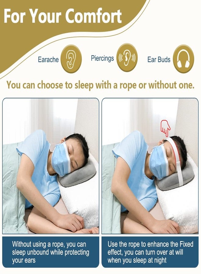 Mistuki Piercing Ear Pillow with Holes for Ear Pain Side Sleeping Donut Pillows Cnh Pressure Sore Relief Inflammation Ache Cushion Ear Guard Pad with a Strap Ultimate Comfort and Protection - Image 5