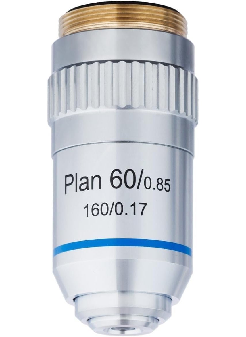 AmScope AmScope 60X Plan Achromatic Objective Lens with Knurled Ring 
