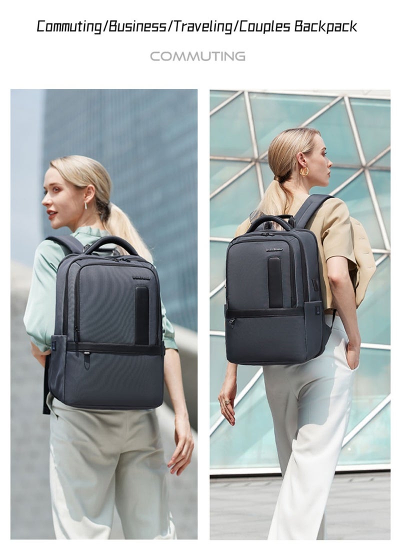 Durable School Laptop Backpack, Water Resistant Business Travel Expandable Bag with USB Charging Port for Work, Grey - pzsku/Z27A3DF5AFDE58BC9CFE0Z/45/_/1718339743/508bce62-0bfa-4fe4-bc02-2d2a6dd13cde