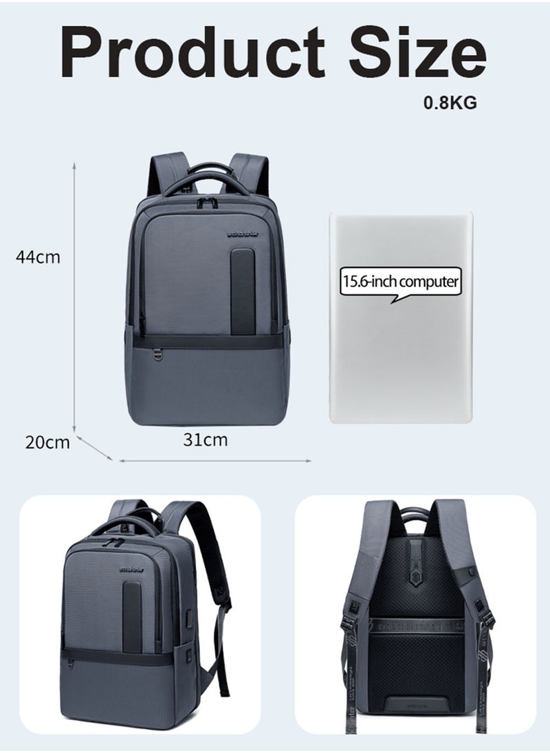 Durable School Laptop Backpack, Water Resistant Business Travel Expandable Bag with USB Charging Port for Work, Grey - pzsku/Z27A3DF5AFDE58BC9CFE0Z/45/_/1718339744/c4e9f2dc-fba1-4ef8-bceb-b9726cfcc02e