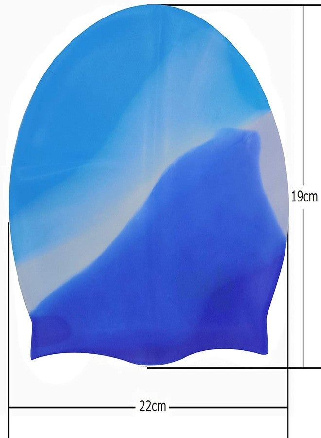 Ekan Long and Short Hair Swim Cap Waterproof Silicone Swimming Cap for Adult Woman and Men Kids (5 Year) Keeps Hair Clean with Ear Protector - Image 3