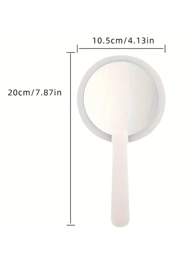 مرآة مكياج LED وردية مع إضاءة تعمل بواسطة USB C، قابلة للطي ومحمولة يدويًا للسفر - Image 3