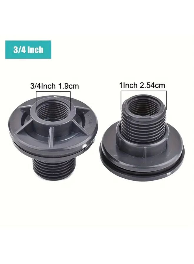 3l4 Inch Water Tank Adapter Leak Proof Plastic Connector G1 3 4 1 2 Inch Threads - Image 1