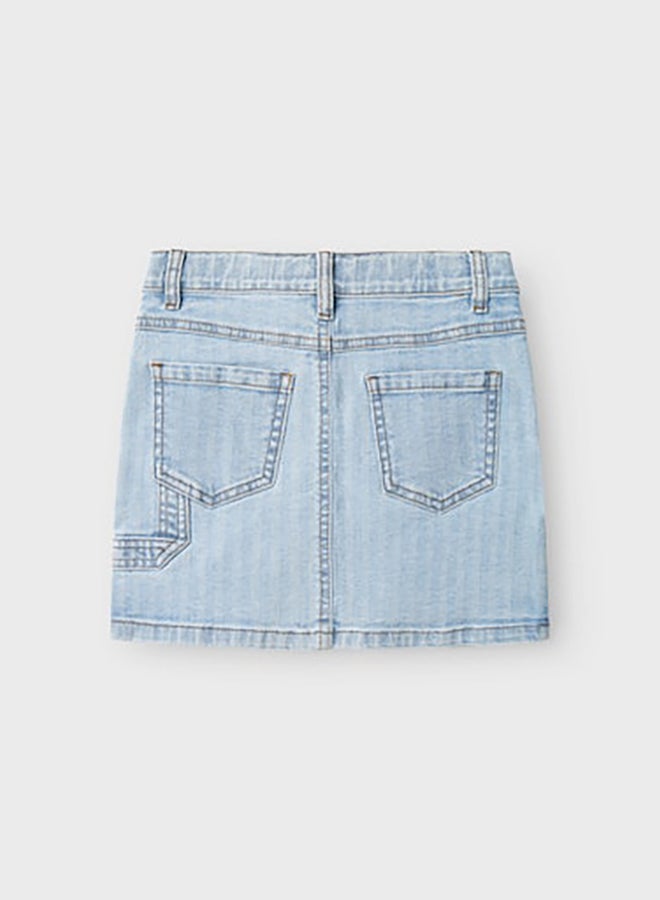 NAME IT Name It Kids Girls Amelia Short Denim Skirt 2588-Ns  - Image 2