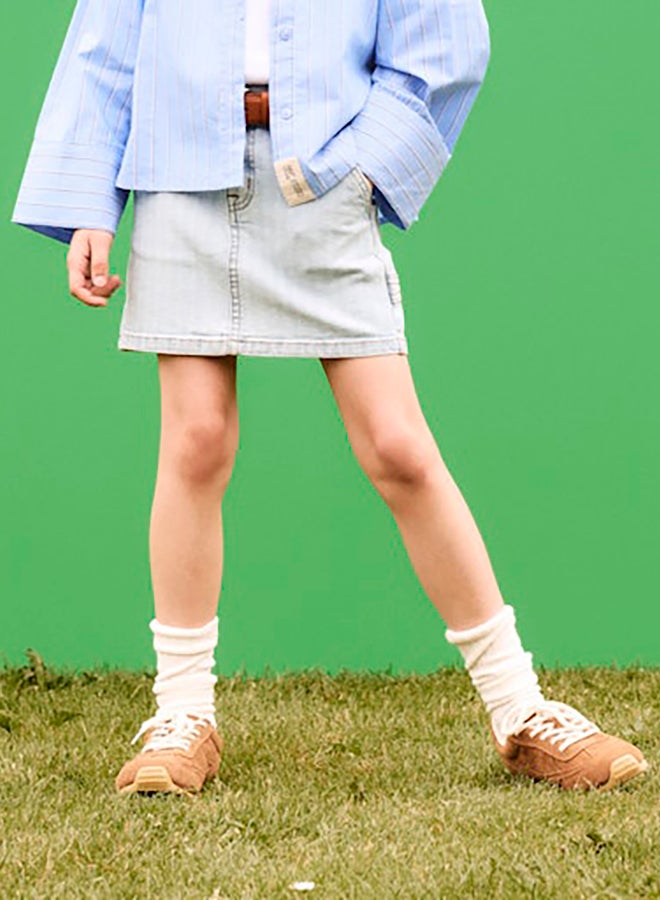 NAME IT Name It Kids Girls Amelia Short Denim Skirt 2588-Ns  - Image 5