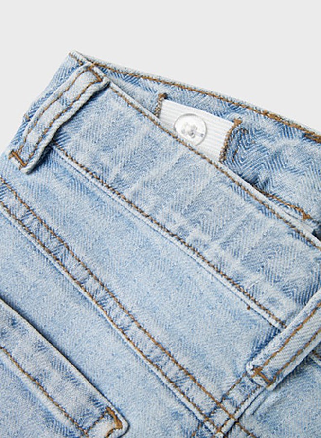NAME IT Name It Kids Girls Amelia Short Denim Skirt 2588-Ns  - Image 4
