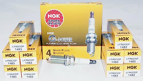 NGK Spark Plug LFR6CGP 1483 Pack of 10 - Image 1