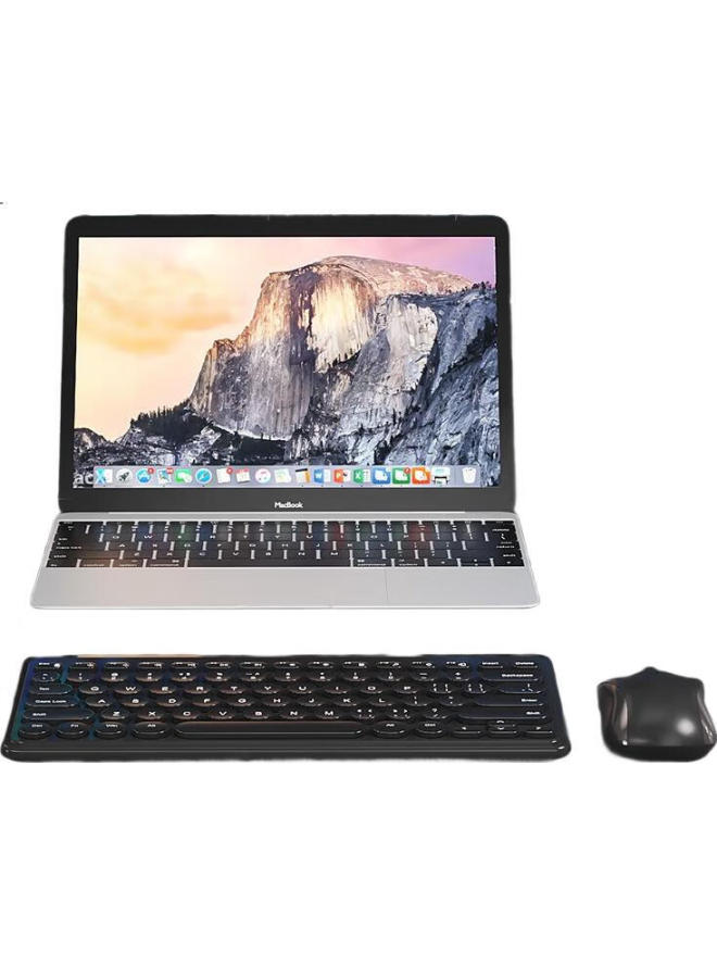 B.O.W Hangshi Mk610 Wireless Keyboard And Mouse Set, Retro Chocolate Buttons, Laptop Office Universal Keyboard And Mouse Combo, Black - Image 2