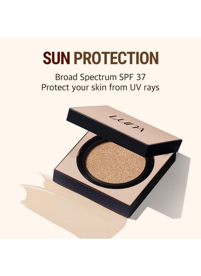 AK AEKYUNG - Luna 50Hours Conceal Fixing Cushion Foundation Spf 37, Korean Sunscreen Makeup, Semimatte Finish, Full Coverage, Refill Included, 23 Medium Beige - Image 1