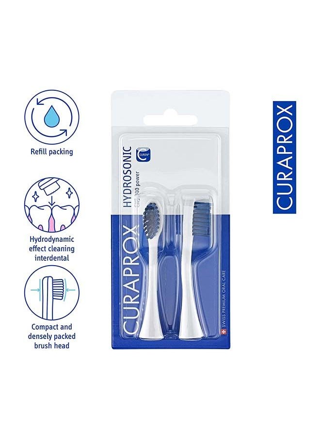 Curaprox Hydrosonic CHS 300 Power Duo Replacement Brush Heads, 2 Pieces - Curaprox Electric Toothbrush Heads / Replacement Toothbrush Heads - 2 Pack - pzsku/Z27A4467A69B6FAF5EE88Z/45/_/1662035219/15127815-8319-42ae-9119-f110ebba5509