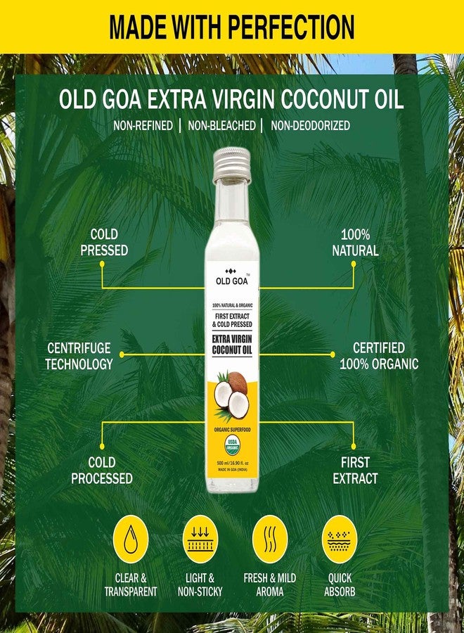 OLDGOA Natural Organic Cold Pressed Extra Virgin Coconut Oil | Good For Diabetes & Heart | Pure True Edible Virgin Coconut Oil For Cooking | Pack In Anti-Spillage Bottle | Helps In Boost Immunity | vco | 100 ML(Pack Of 1) - Image 3