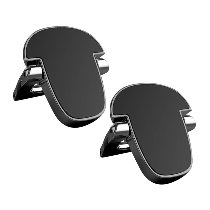 Aluminum Alloy Foldable Vertical Laptop Stand Portable Notebook Riser Holder for Desk Travel Home Black - Image 2
